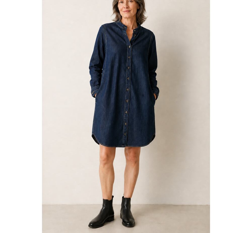 OSKA Denim Mini Shirt Dress Sz. 1 (US 6/8)